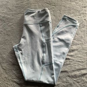 Curves n Combatboots Icy Blue Leggings